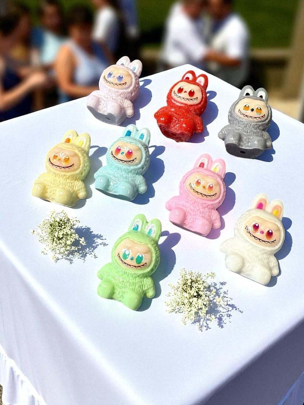 Mini Labubu Collectible Resin Charm Bead Figurine + FREE GIFT!